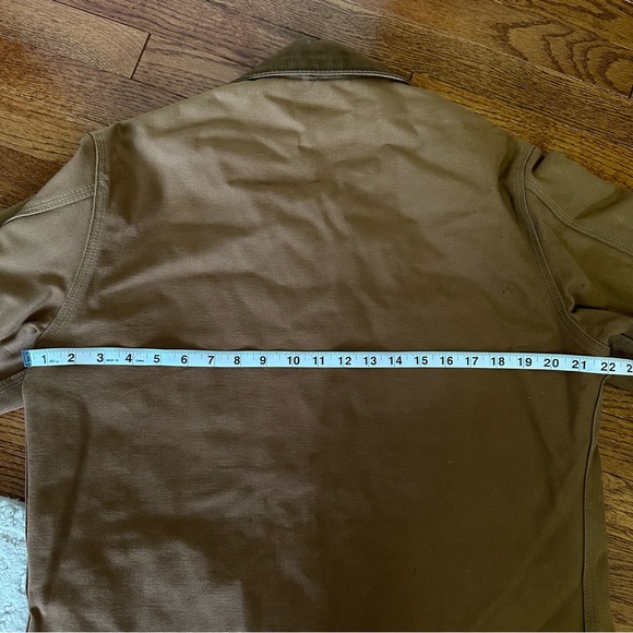 Vintage 1980s Carhartt Duck Brown Button Front Coat - Picture 10 of 12